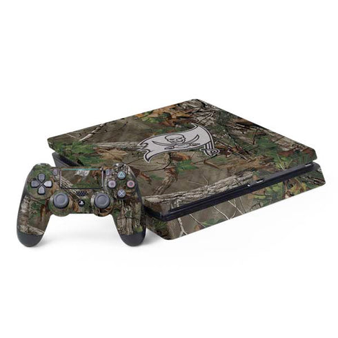 NFL Tampa Bay Buccaneers Realtree Xtra Green Camo PS4 Slim Bundle Skin